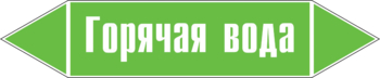 Маркировка трубопровода "горячая вода" (пленка, 358х74 мм) - Маркировка трубопроводов - Маркировки трубопроводов "ВОДА" - ohrana.inoy.org