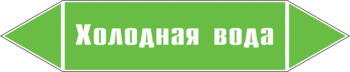 Маркировка трубопровода "холодная вода" (пленка, 126х26 мм) - Маркировка трубопроводов - Маркировки трубопроводов "ВОДА" - ohrana.inoy.org