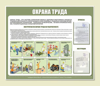 С01 Стенд охрана труда (1200х1000 мм, пластик ПВХ 3 мм, алюминиевый багет золотого цвета) - Стенды - Стенды по охране труда - ohrana.inoy.org